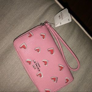 Coach Pink Leather Wallet